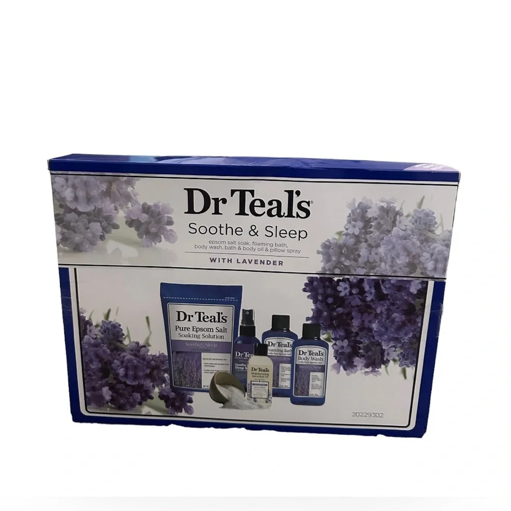 Dr Teal's Soothe & Sleep Lavender 5 Pc Set New